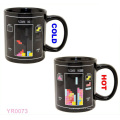 ceramic mug with heat sensitive printing logo,sublimation magic mug